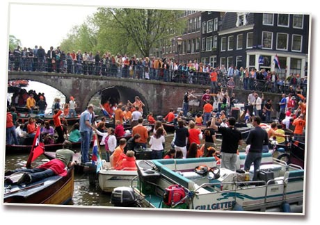 Queen's day in Amsterdam