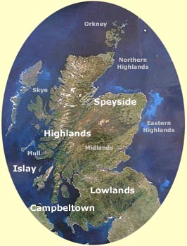 Whisky regions of Scotland