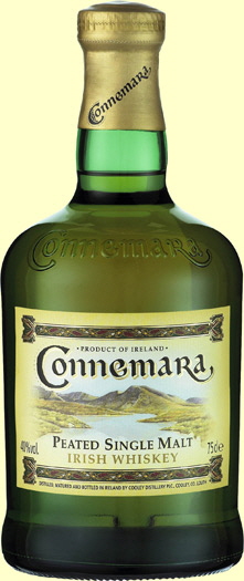 Connemara peated Irish whiskey