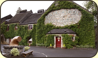 Blair Athol malt whisky distillery in Scotland